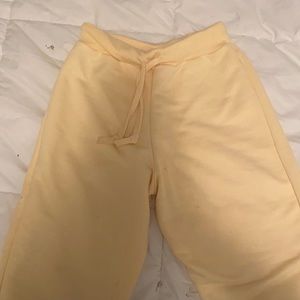 Pretty Little Thing Yellow Joggers